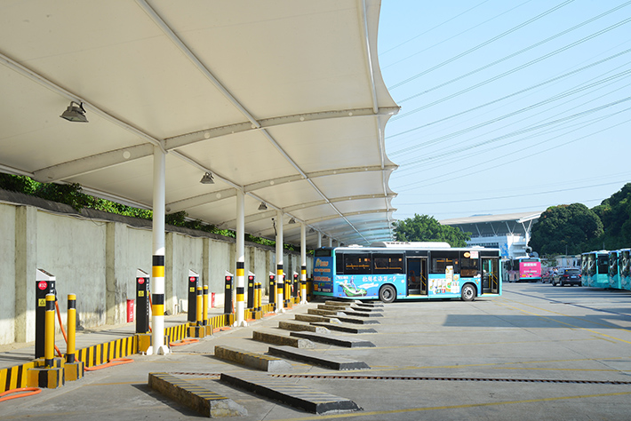 官龙村公交站充电站工程