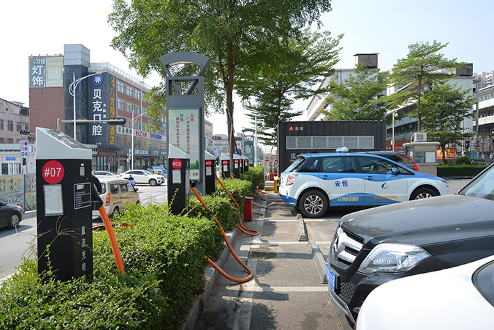 沙井京基百纳广场停车场充电站工程