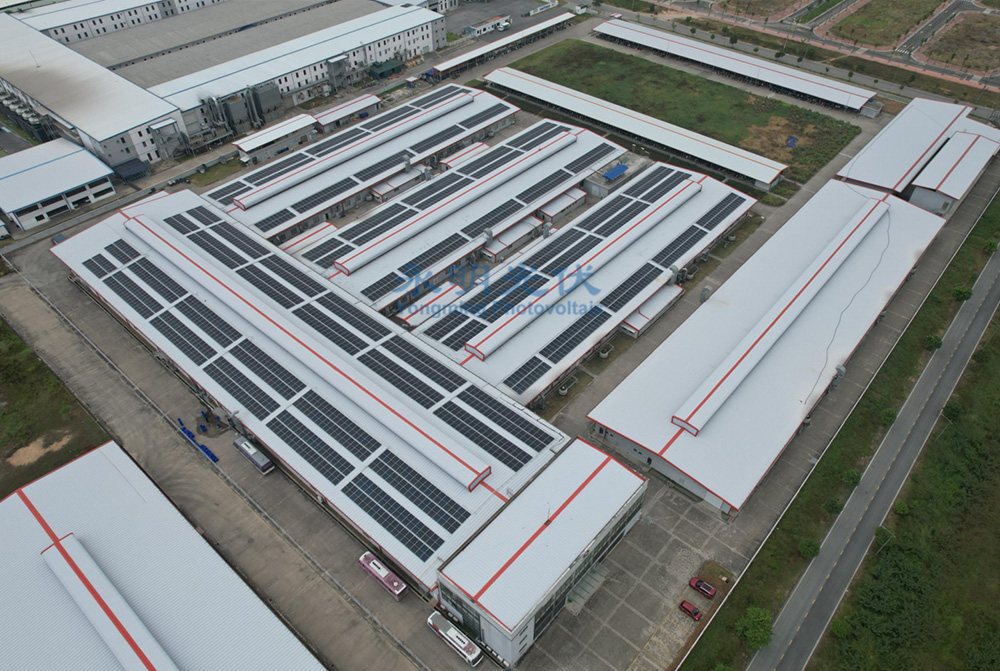 越南Poyun電子公司1.3MW光伏发电站 越南Poyun電子公司1.3MW光伏发电站